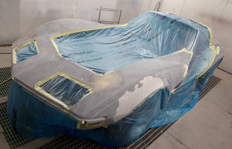 Corvette Stingray : pendant restauration